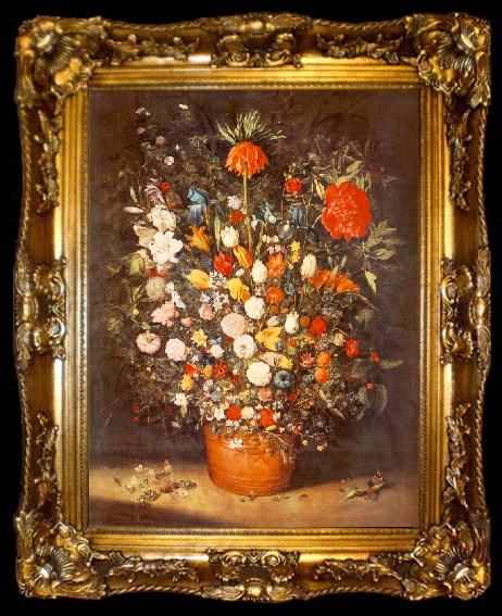 framed  BRUEGHEL, Jan the Elder Bouquet fu, ta009-2